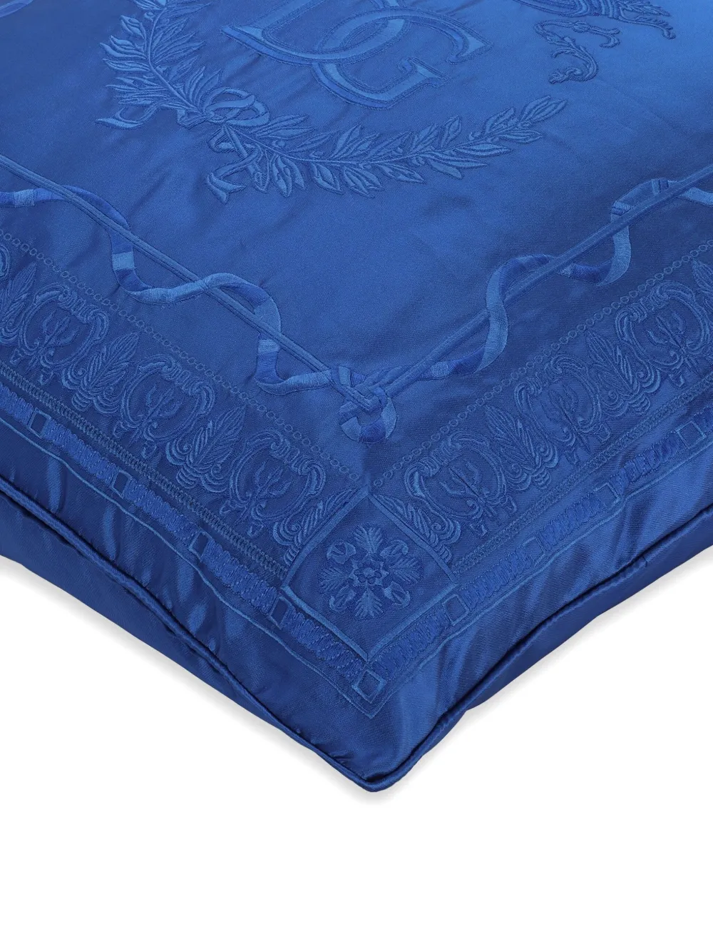 Dolce & Gabbana Mikado Silk Cushion (60cm X 60cm) In Blue