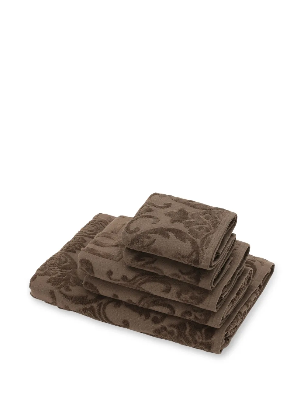 Dolce & Gabbana logo towel set | Brown | Image 1