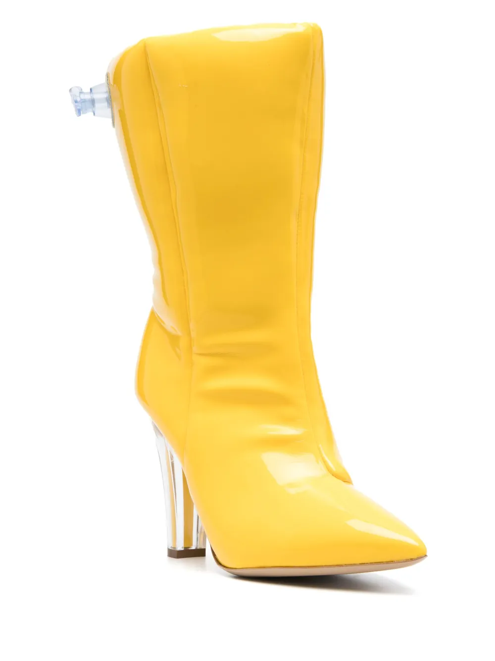 Moschino 105mm inflatable-style boots - Geel