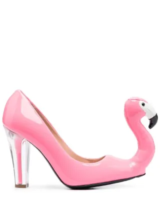 Moschino Escarpins D tail De Flamant Rose 100 Mm Farfetch