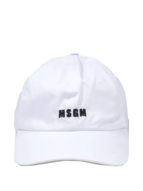 MSGM logo-embroidered cap