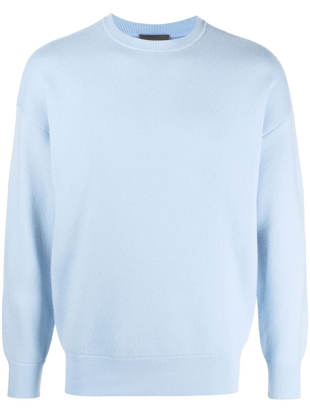 

Emporio Armani ribbed-knit crew neck jumper - Blue