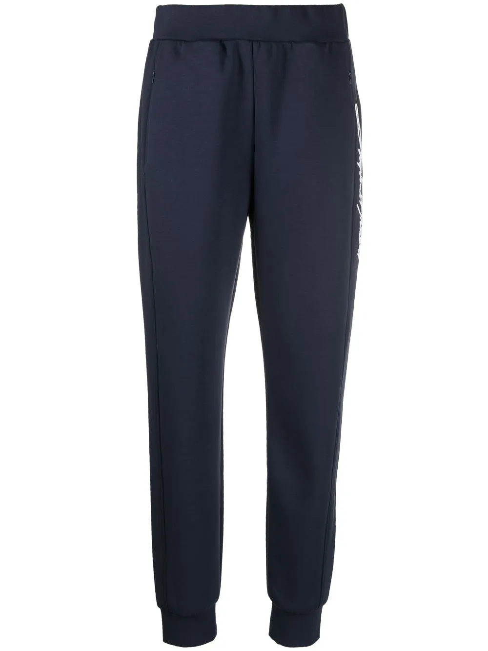 

Emporio Armani pants con logo bordado - Azul