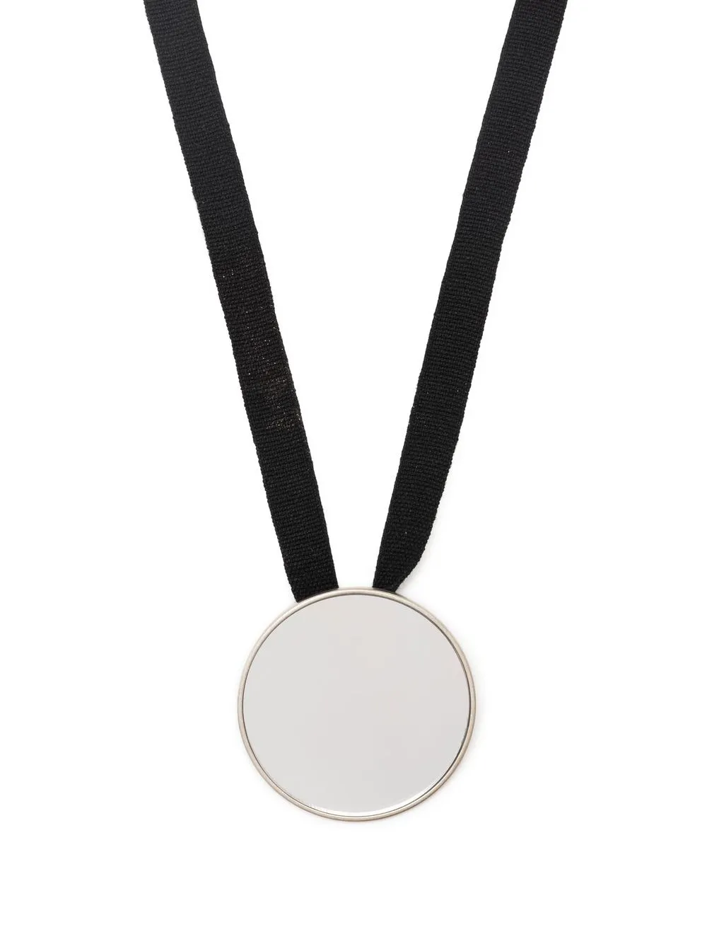 

MM6 Maison Margiela extra-long circular-pendant necklace - Silver