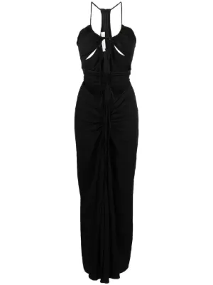 Christopher Esber Bezel Quartz Disconnect Mini Dress - Black
