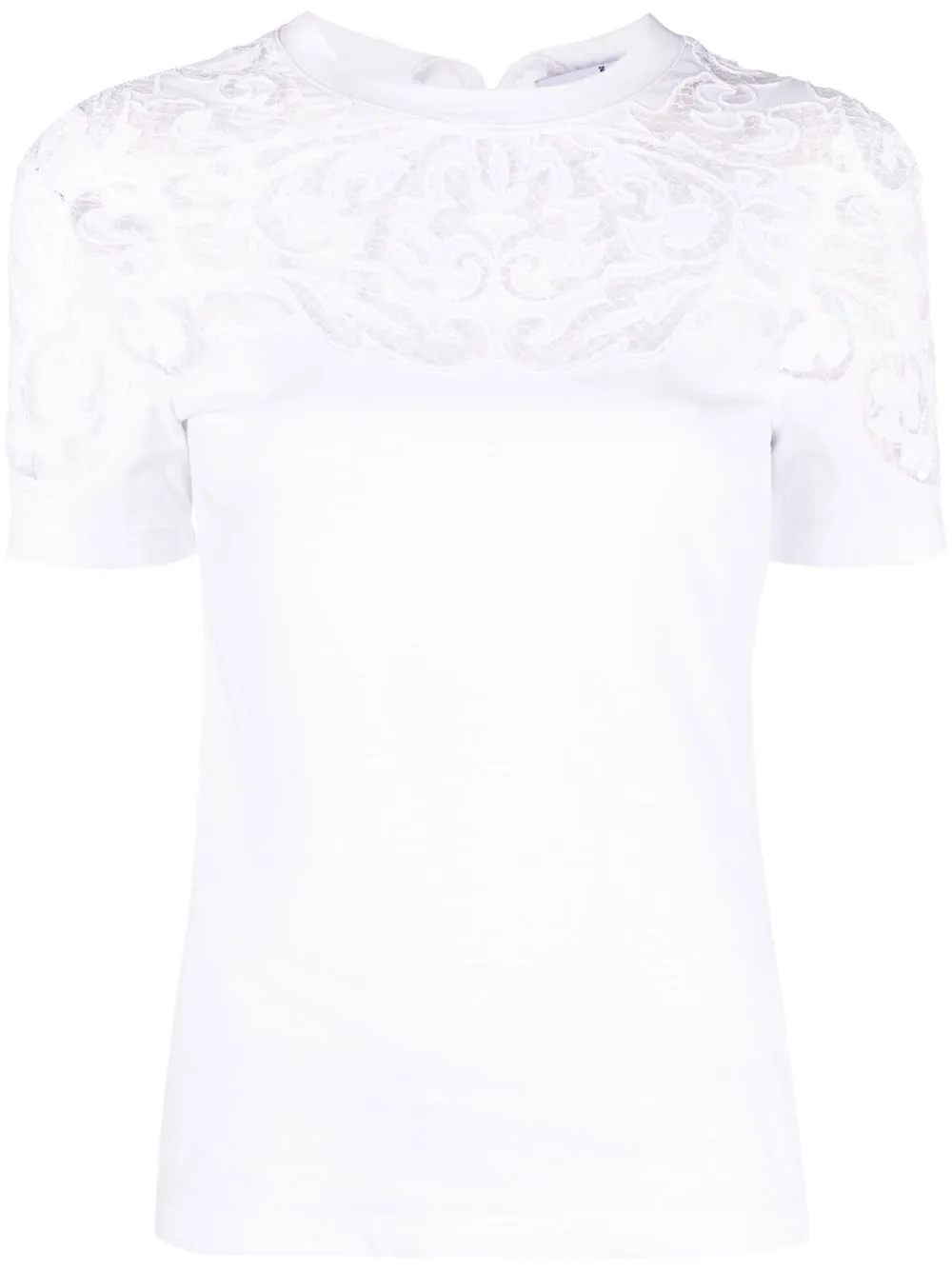

Ermanno Scervino lace-detailing cotton T-shirt - White