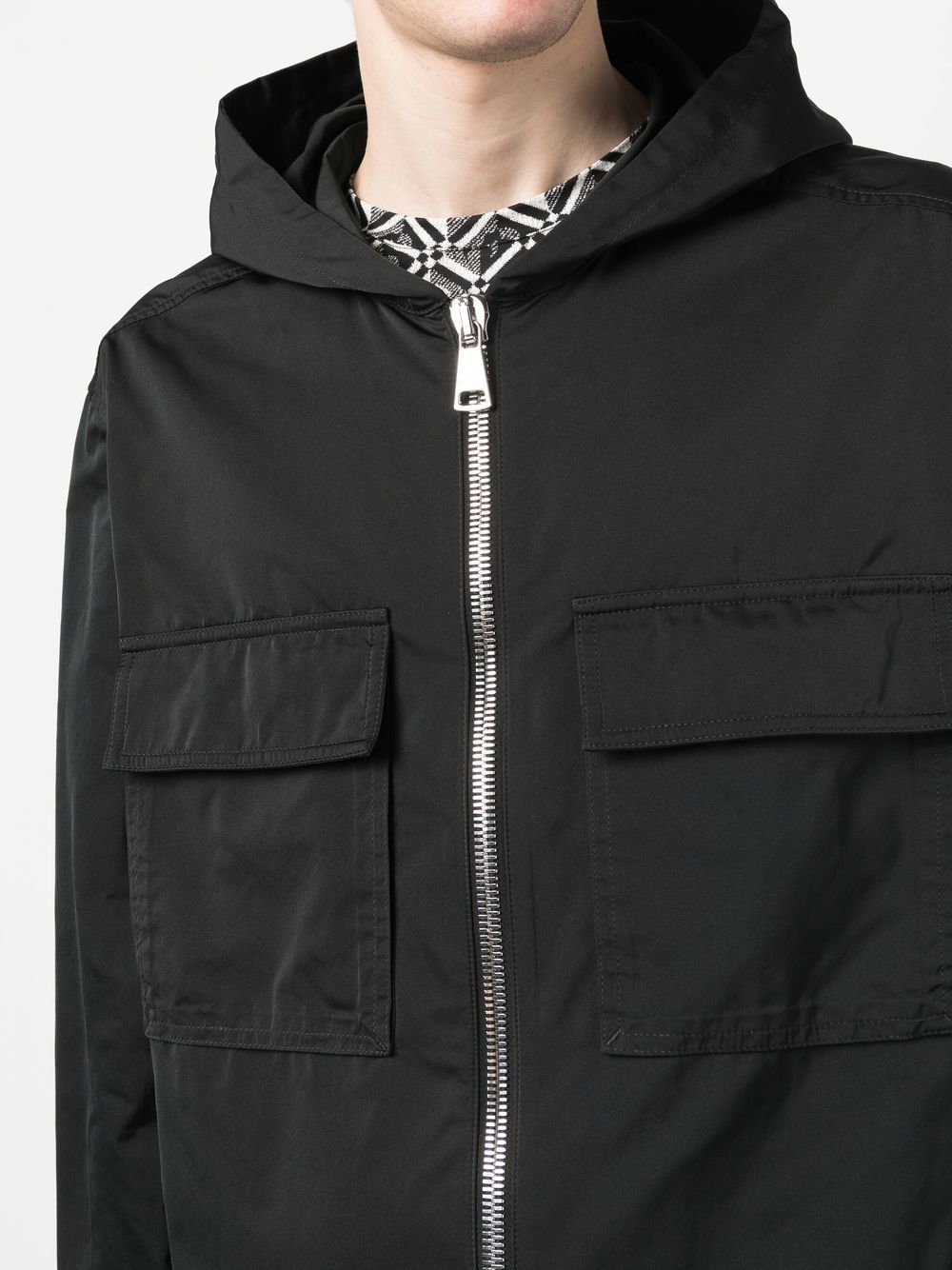 Balmain cargo hooded lightweight jacket Men