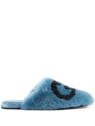 Gucci cheap fuzzy slippers