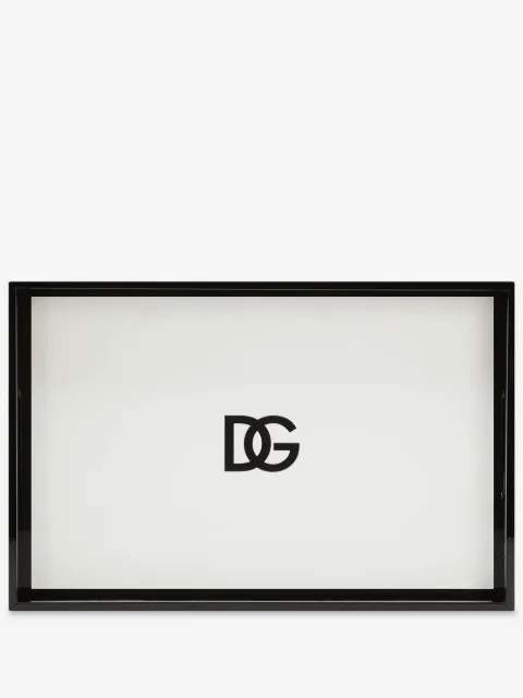 Dolce & Gabbana DG logo wood tray