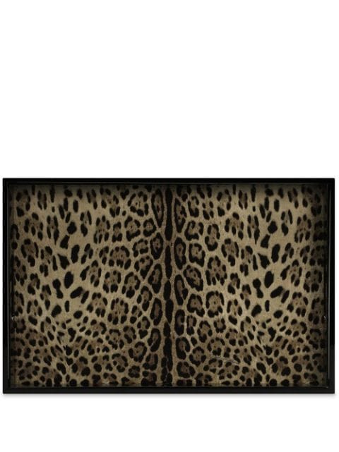 Dolce & Gabbana plateau à imprimé léopard