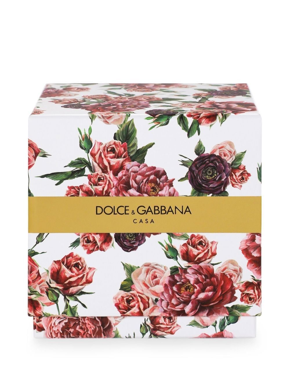 Shop Dolce & Gabbana Floral-print Scented Candle (250g) In Rosa