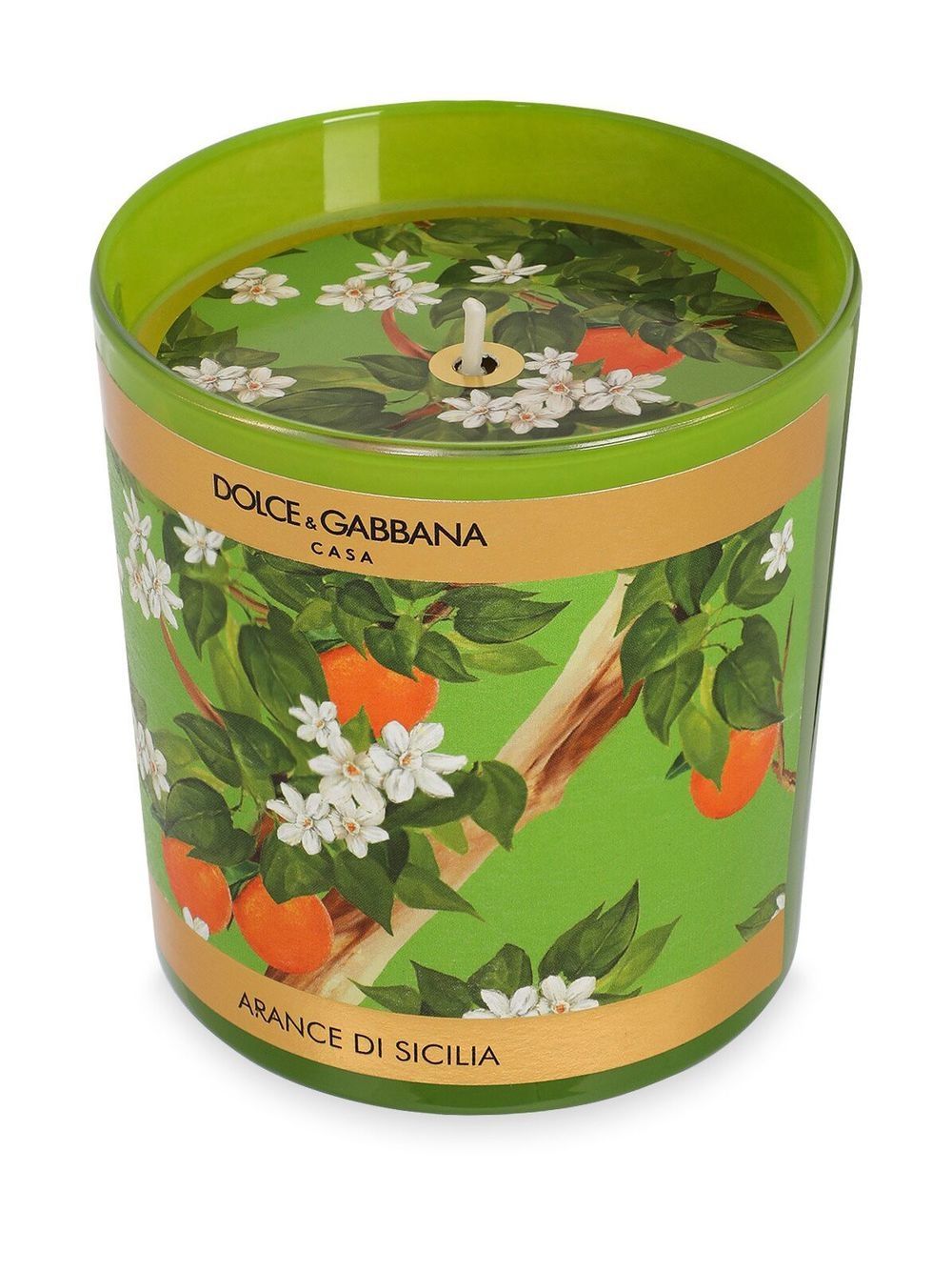 Shop Dolce & Gabbana Floral-print Scented Candle (250g) In Grün