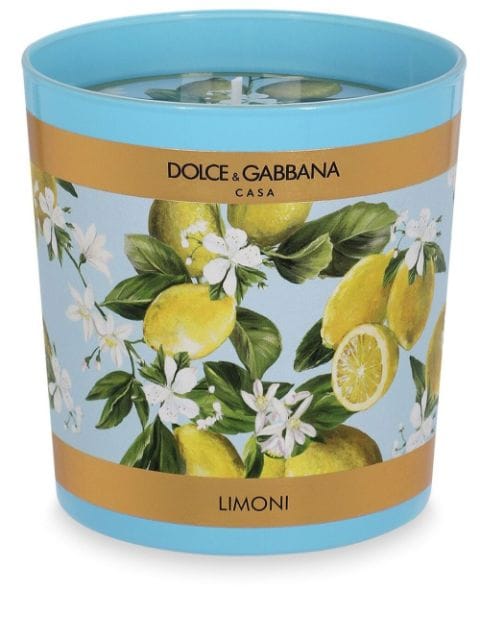 Dolce & Gabbana vela aromática con limones estampados de 250g 