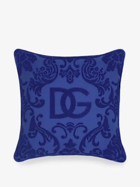 Dolce & Gabbana logo-embroidered cushion 