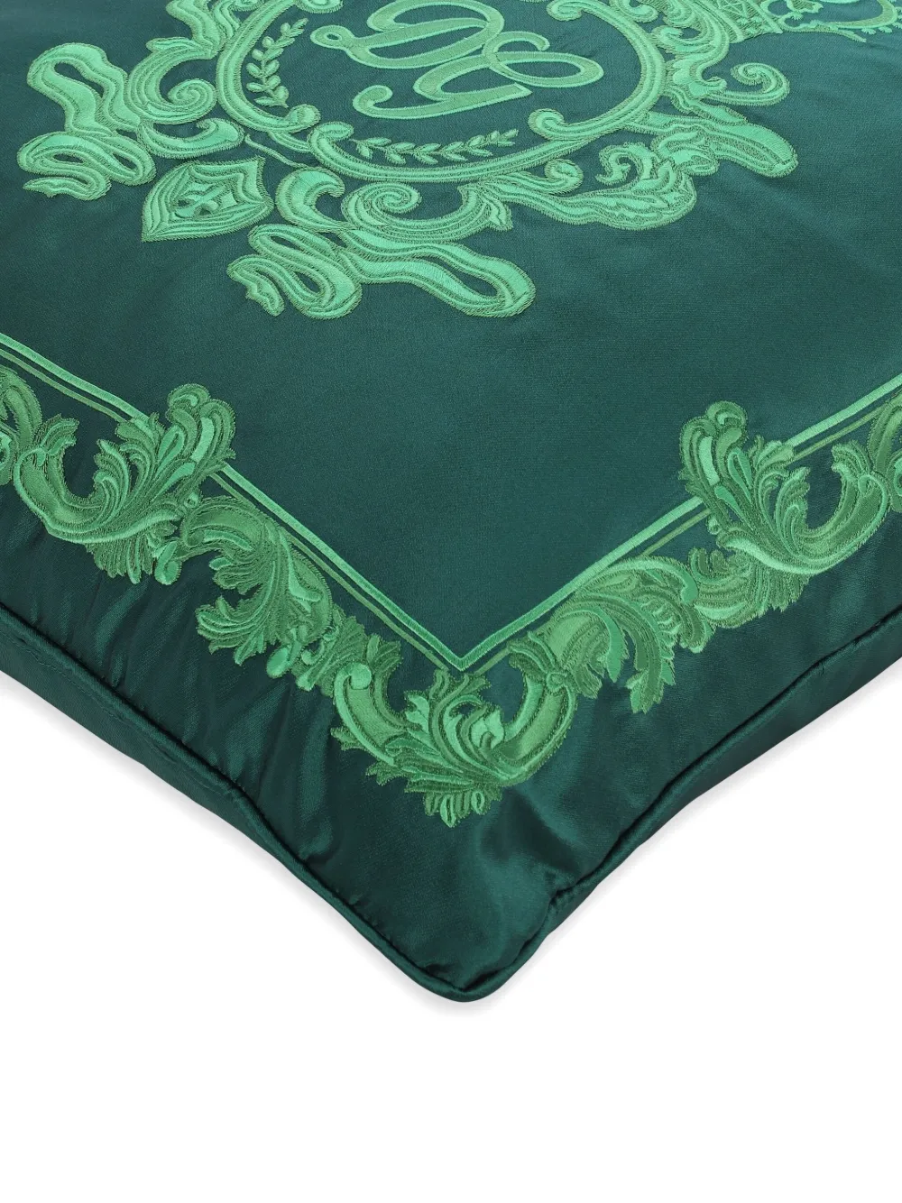 Dolce & Gabbana Mikado Silk Cushion Medium In Green
