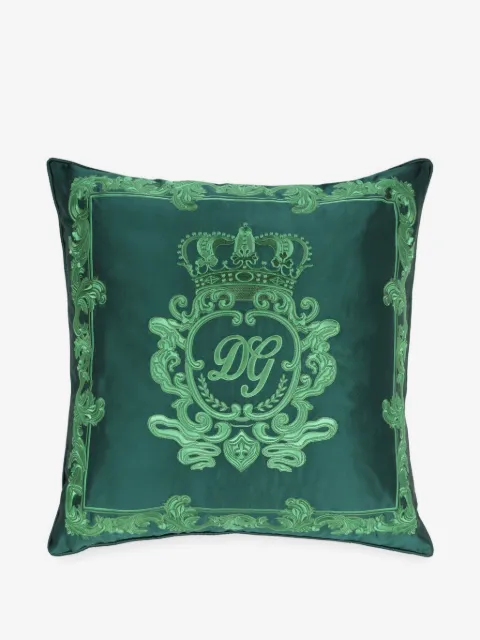 Dolce & Gabbana DG-logo embroidered cushion