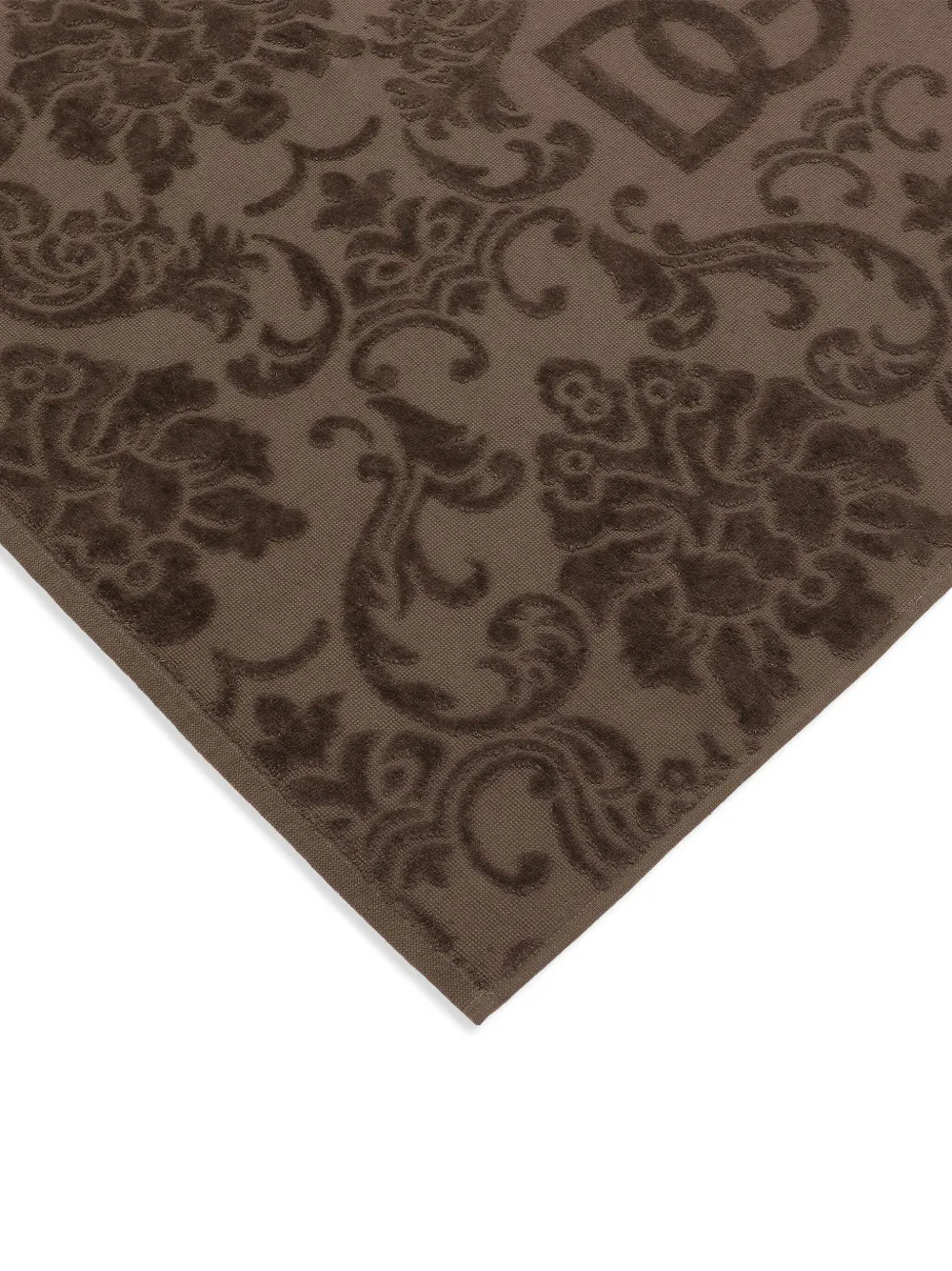 Dolce & Gabbana Logo Towel In Brown