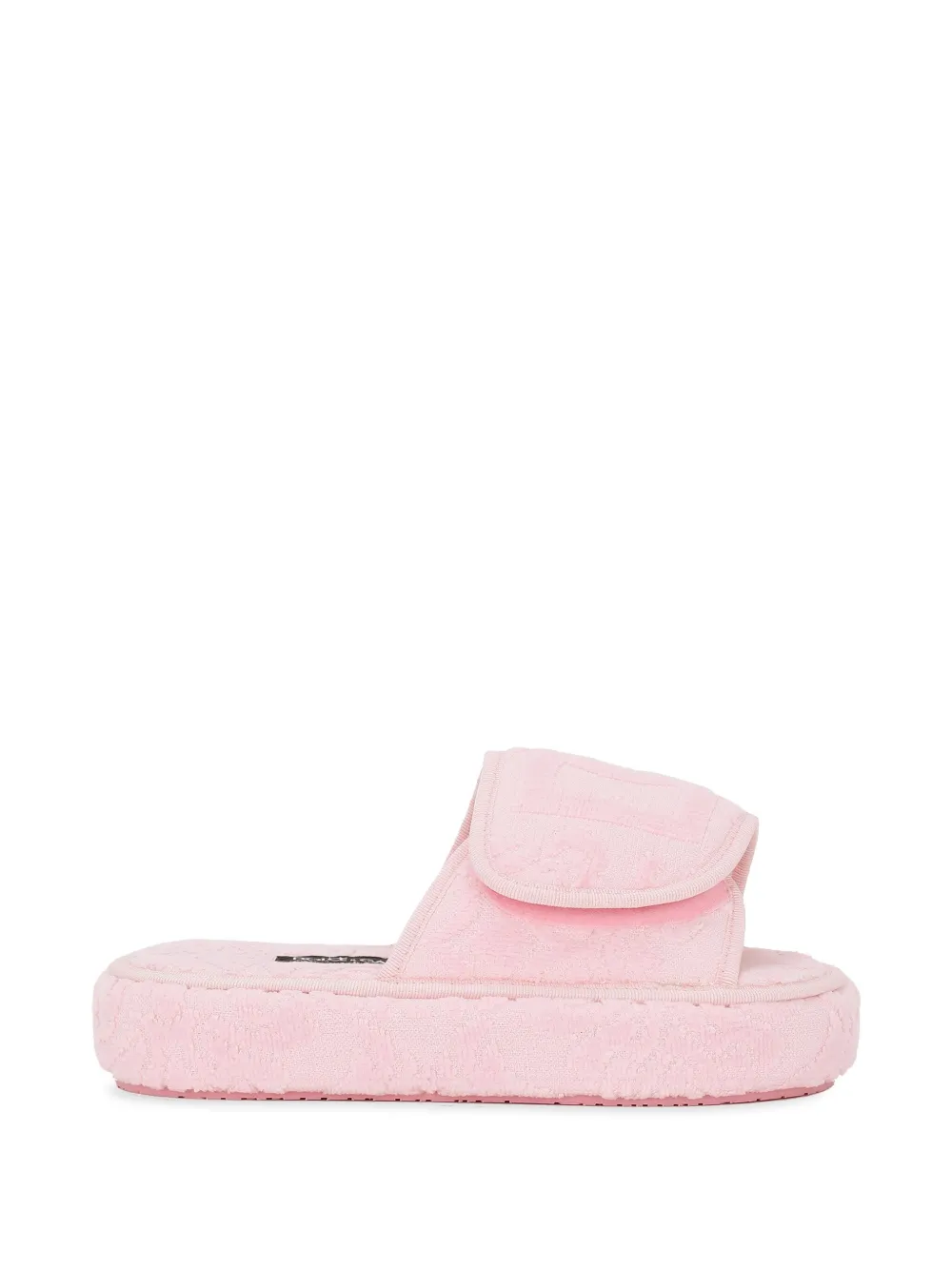 Dolce & Gabbana logo-embroidered slippers | Pink | Image 1