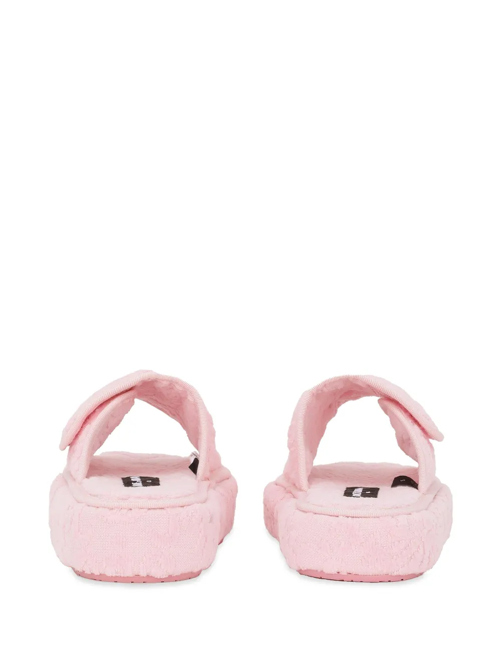 Dolce & Gabbana Logo-embroidered Slippers In Pink