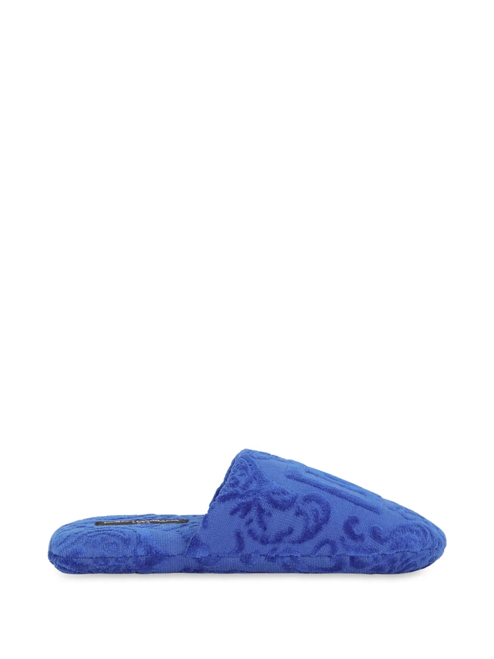 Dolce & Gabbana logo-embroidered slippers | Blue | Image 1