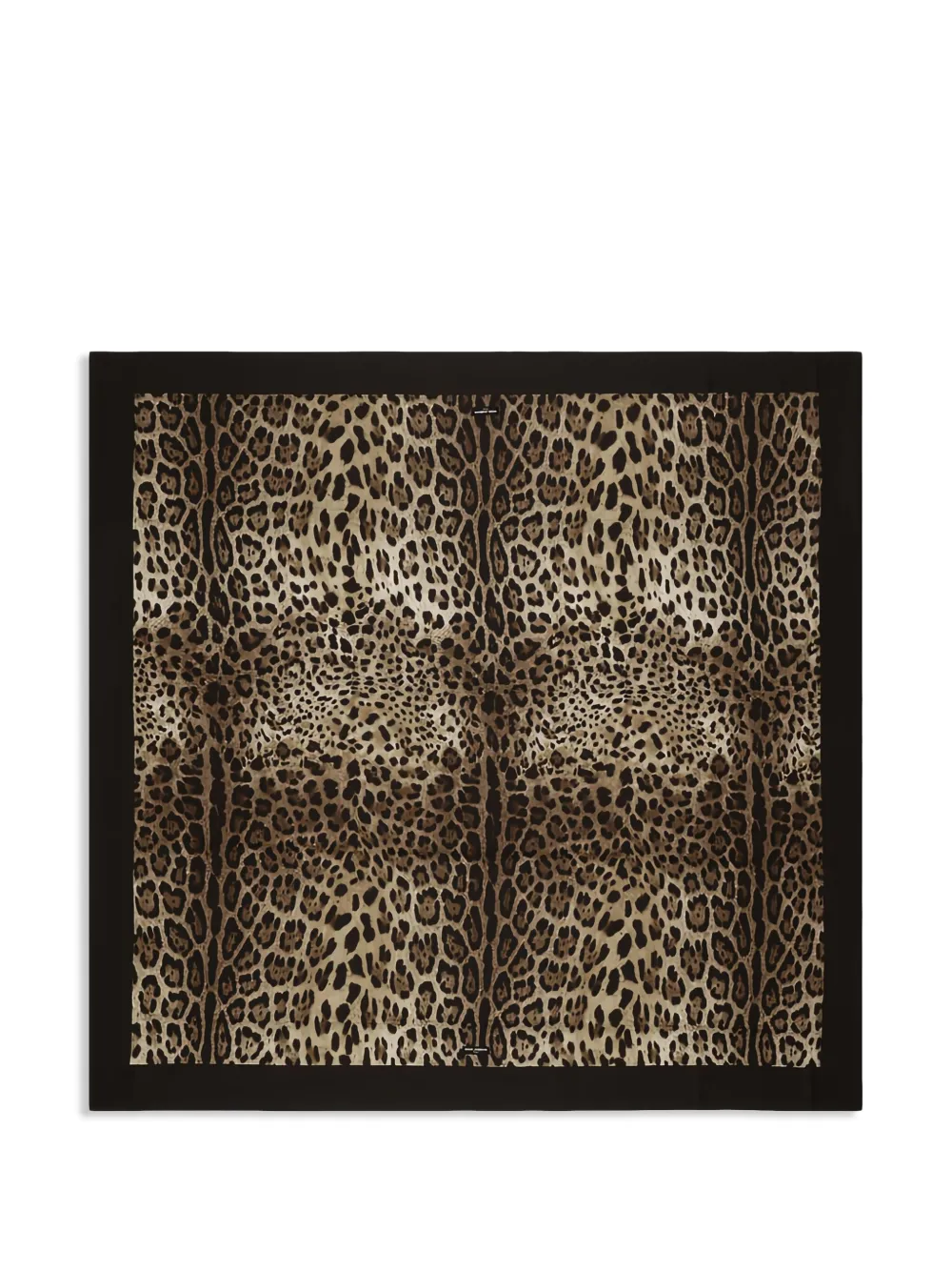 Dolce & Gabbana leopard-print black-trimmed throw | Brown | Image 1