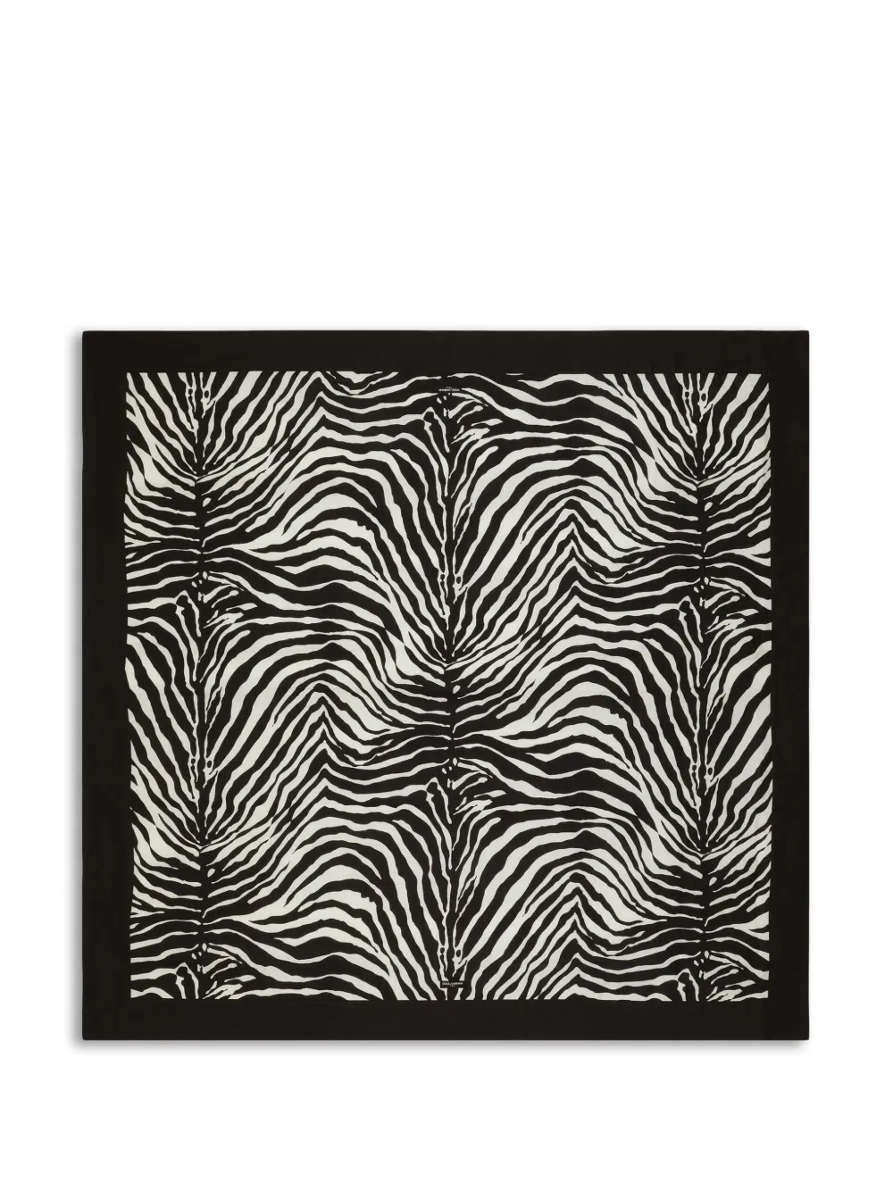 Dolce & Gabbana zebra-print bordered blanket | Black | Image 1