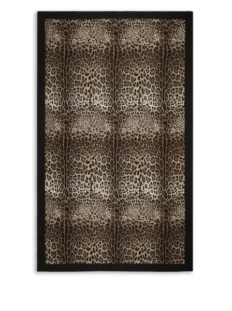 Dolce & Gabbana leopard-print border trow (180cm x 180cm)