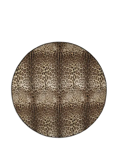 Dolce & Gabbana leopardo-print linen tablecloth