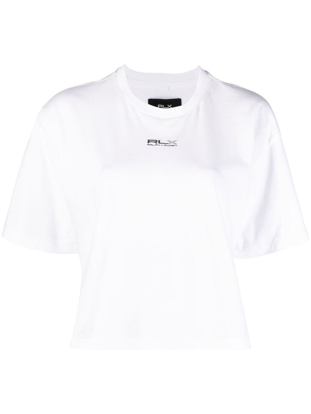 Ralph Lauren Cropped-t-shirt Mit Logo In White