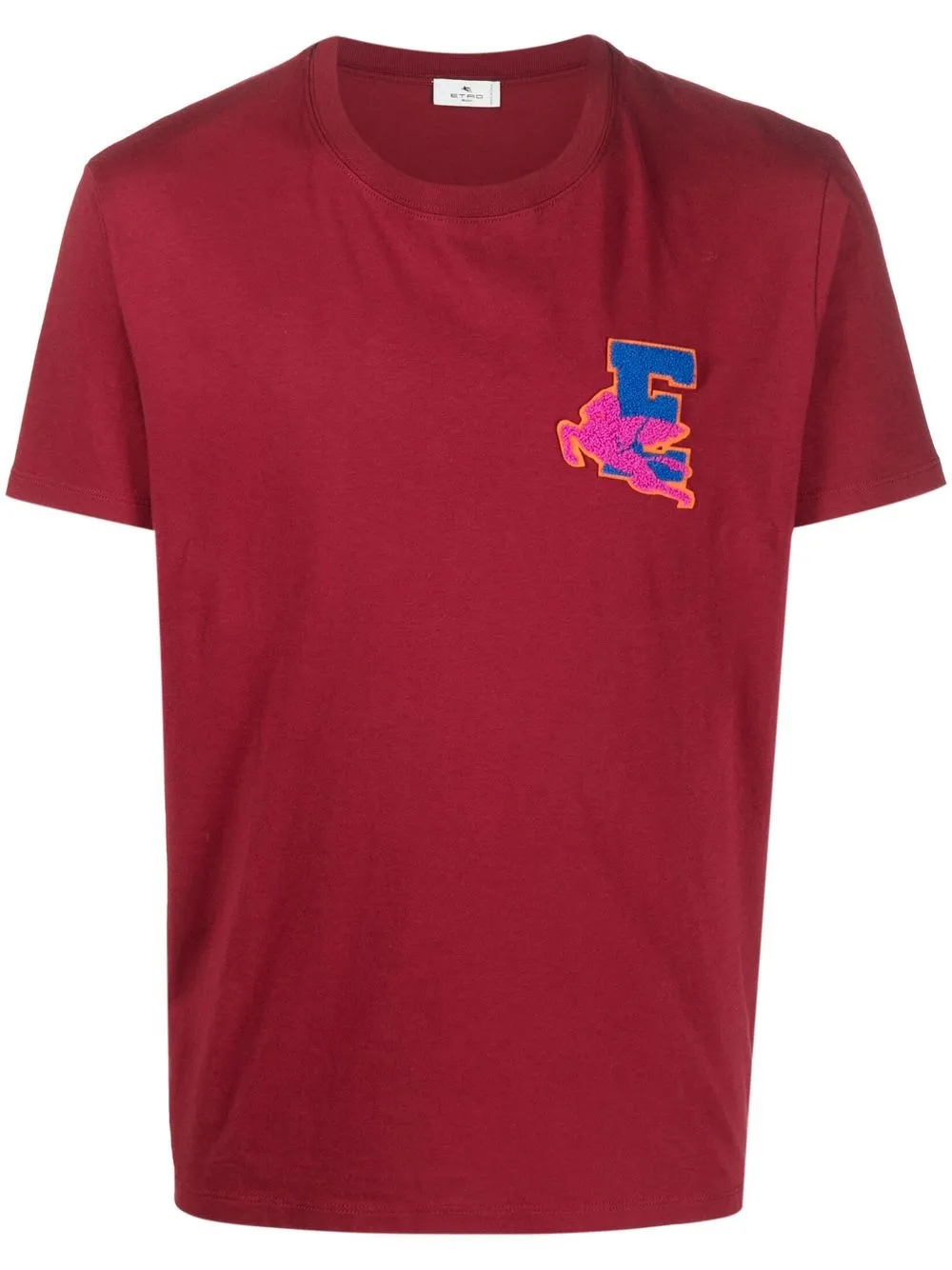 

ETRO playera con parche del logo - Rojo