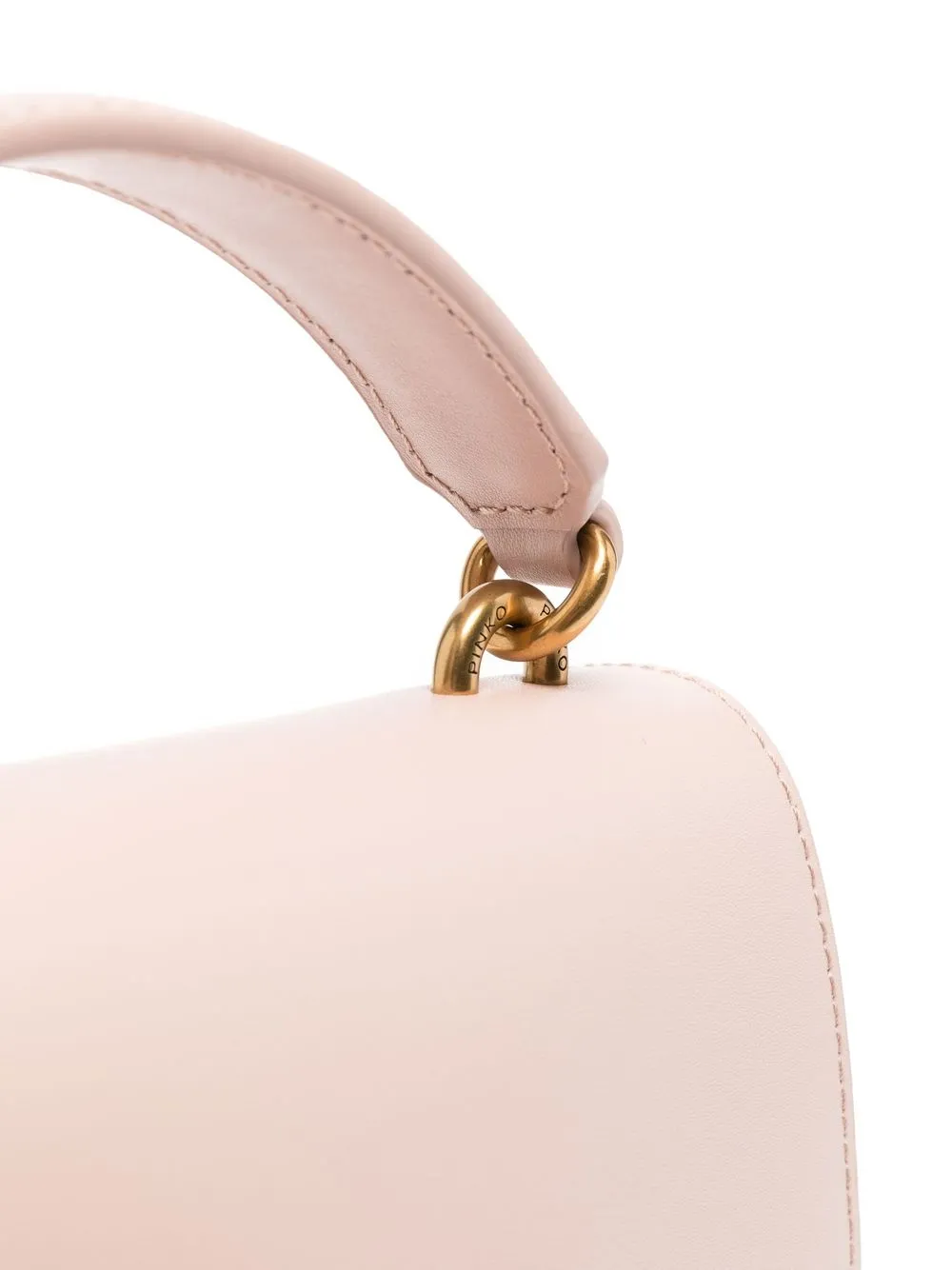 Shop Pinko Mini Love Bag Tote In Rosa