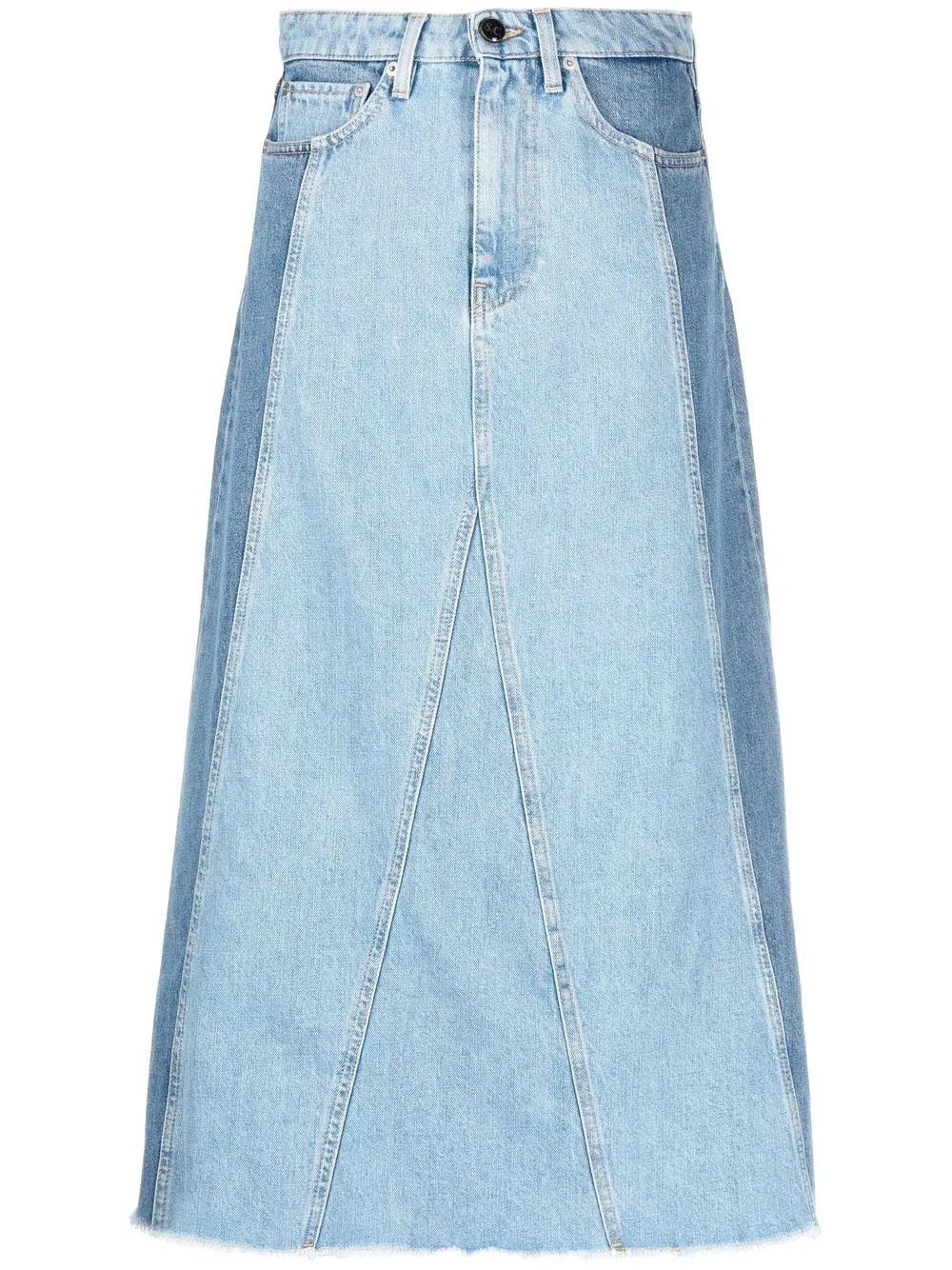 

Semicouture A-line denim midi skirt - Blue