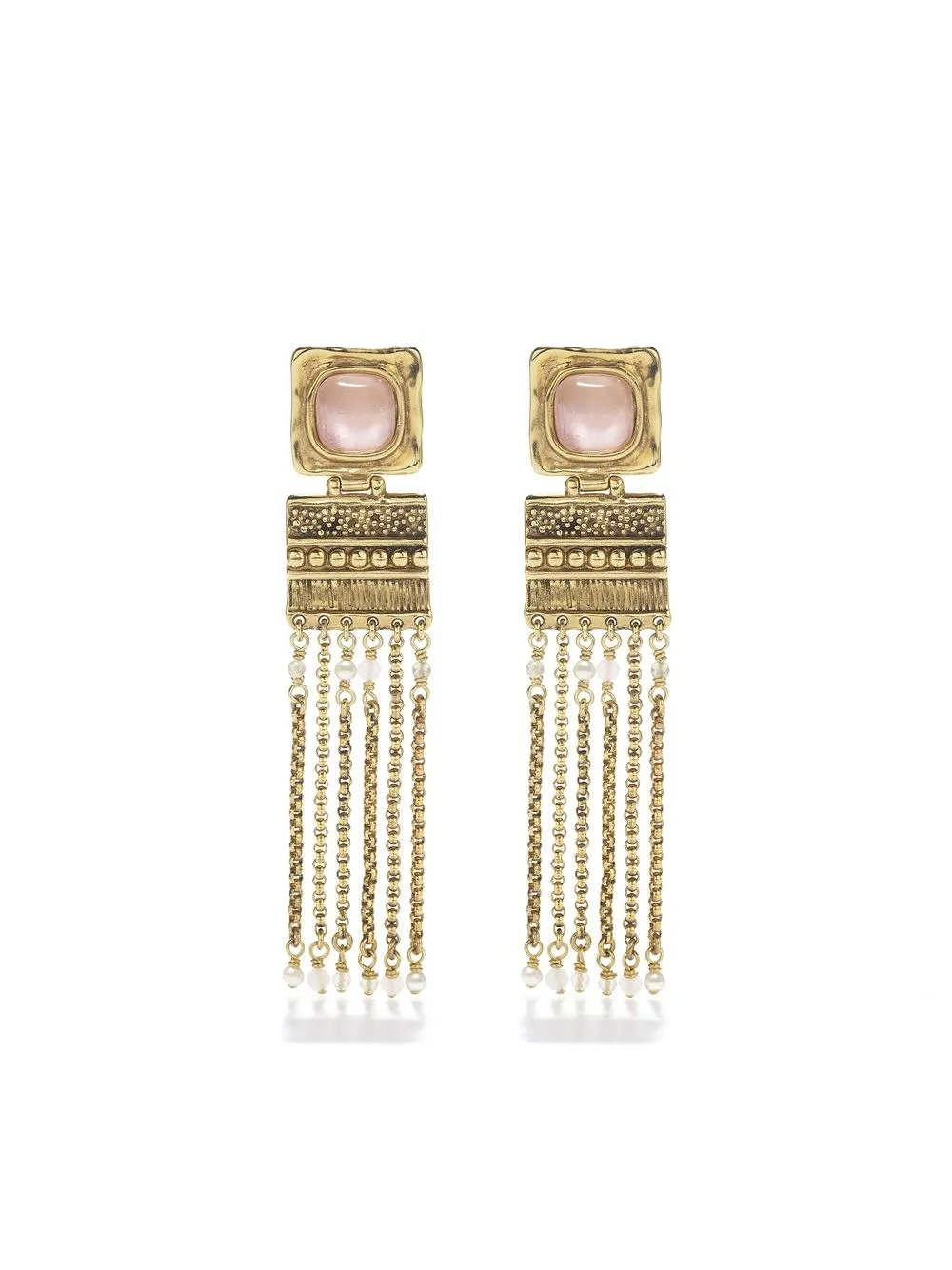 Goossens Syracuse long-pendant earrings | Pink | Image 1