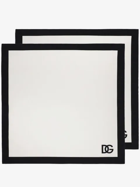Dolce & Gabbana Servietten-Set mit Logo-Print