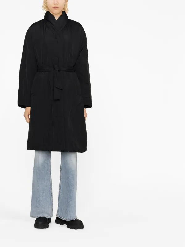 Calvin Klein Padded single-breasted Coat | Black | FARFETCH GR