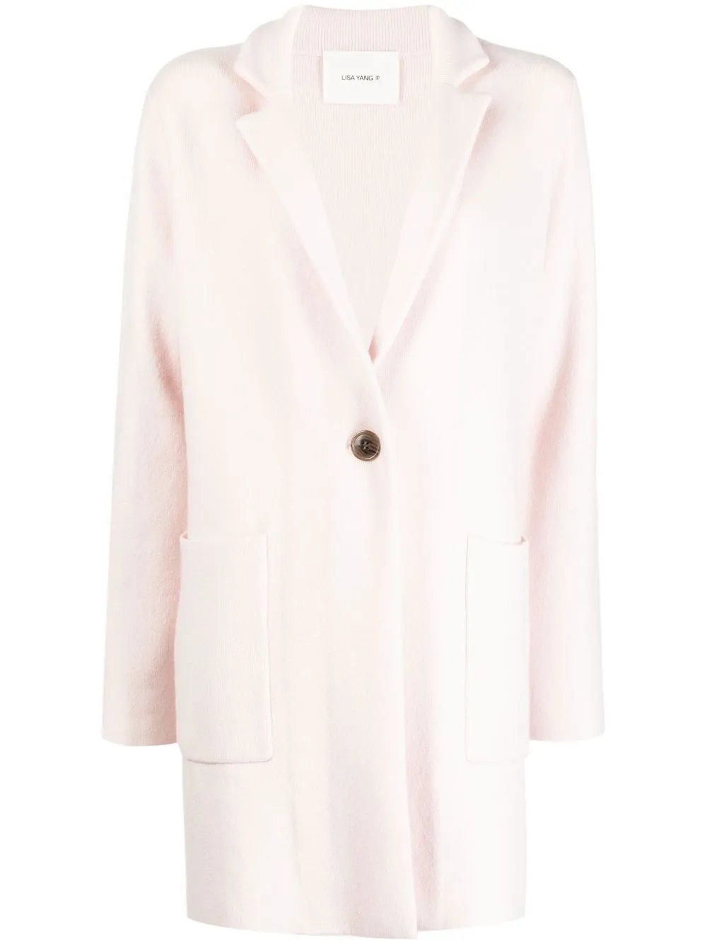 

Lisa Yang cashmere single-breasted coat - Pink
