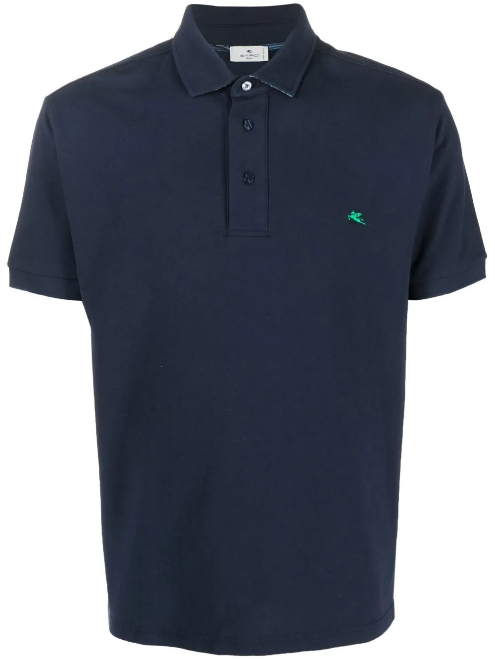 

ETRO embroidered-logo polo shirt - Blue