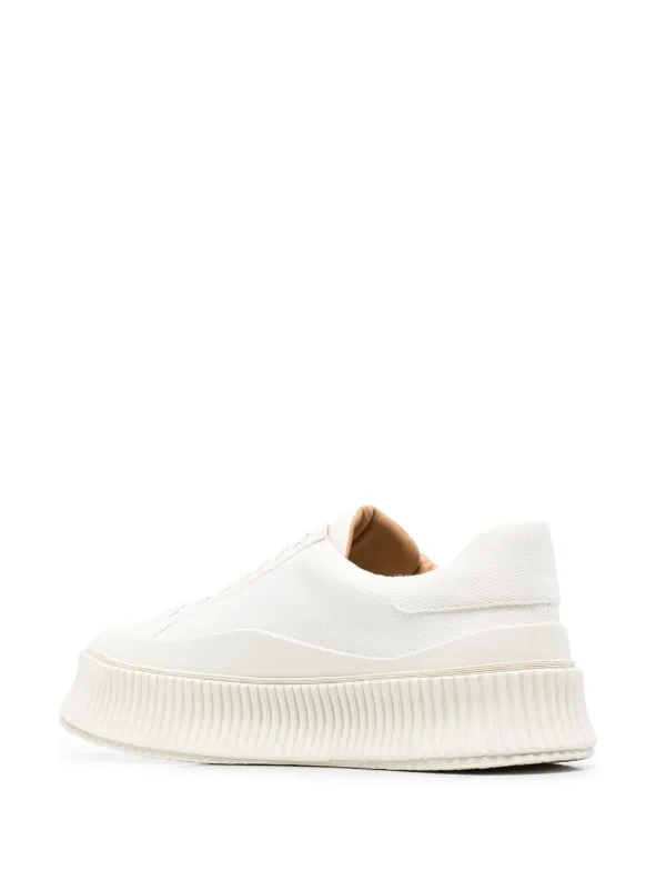 Chunky Sneakers Ridged Sole Sneakers CHUNKY TRAINERS Bone White