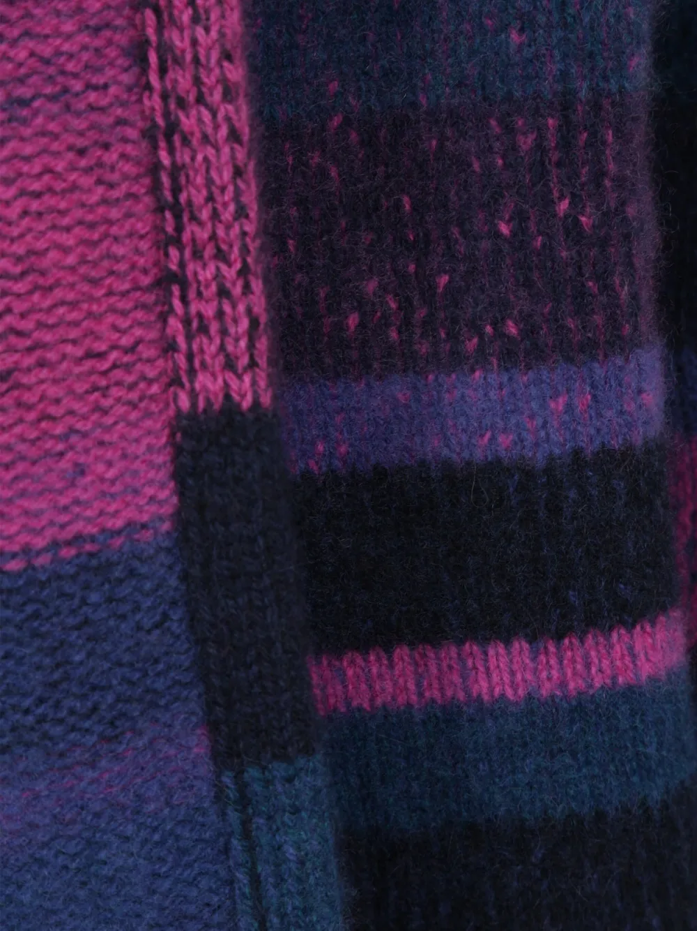 The Elder Statesman Gestreept vest met open voorkant Roze
