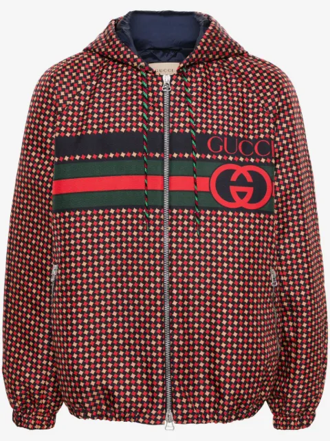 Gucci chamarra con motivo Interlocking GG