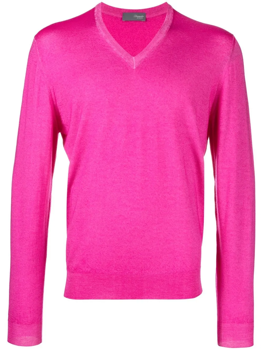 

Drumohr V-neck long-sleeve jumper - Pink