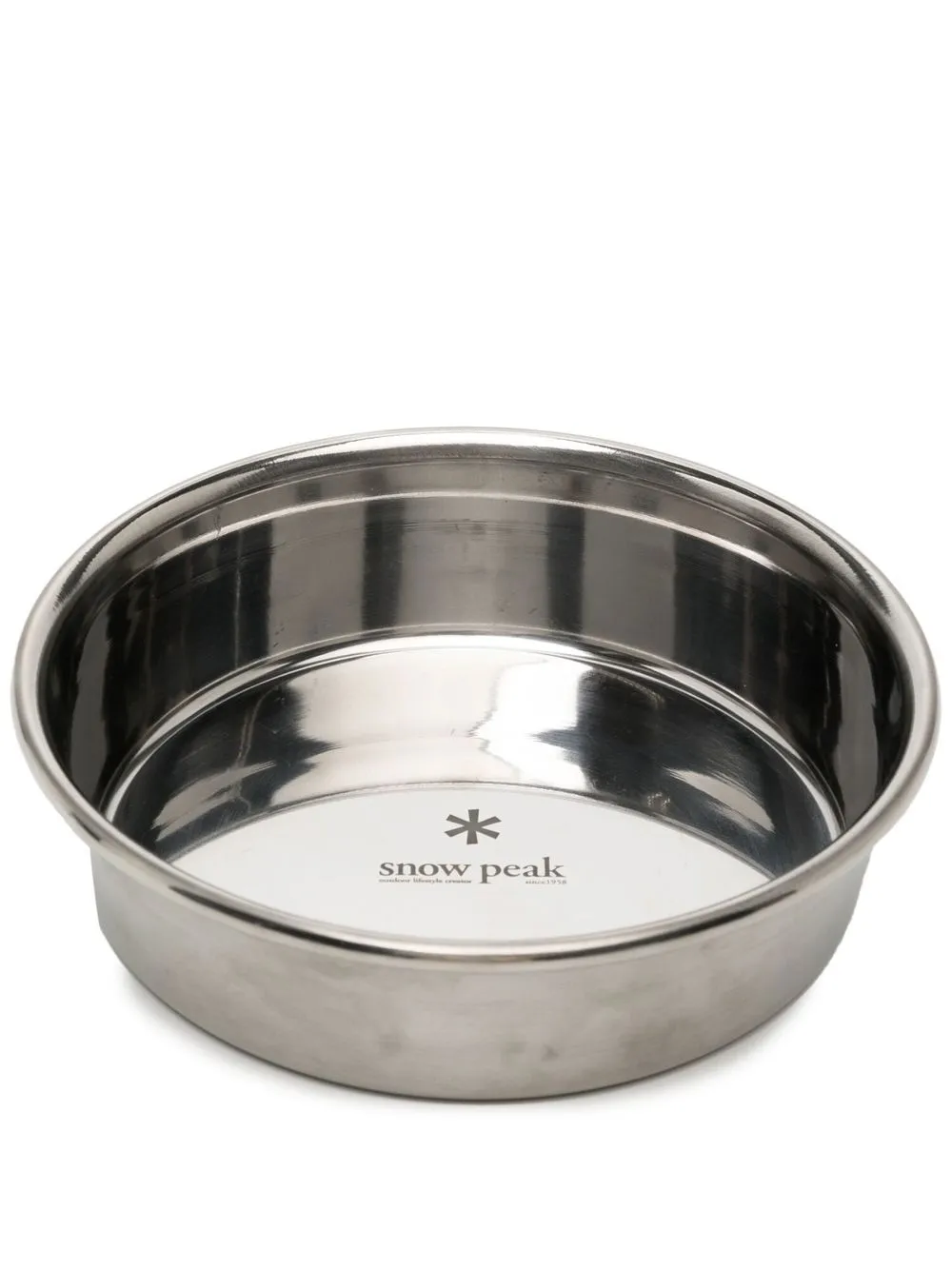 Snow Peak Logo-detail Dog Bowl In Silber