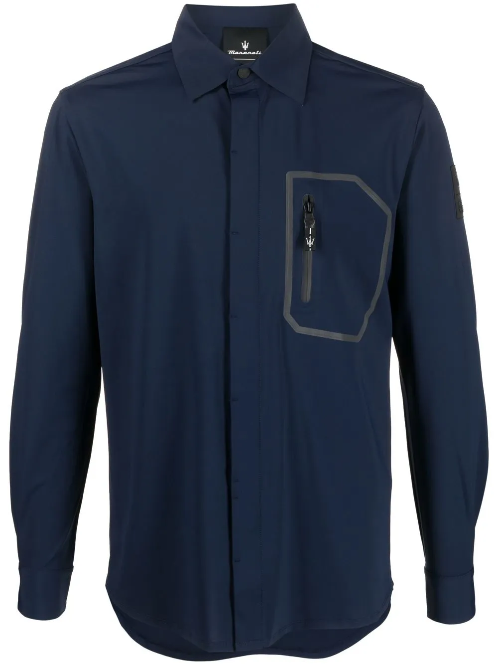 

North Sails camisa con bolsillo y cierre - Azul