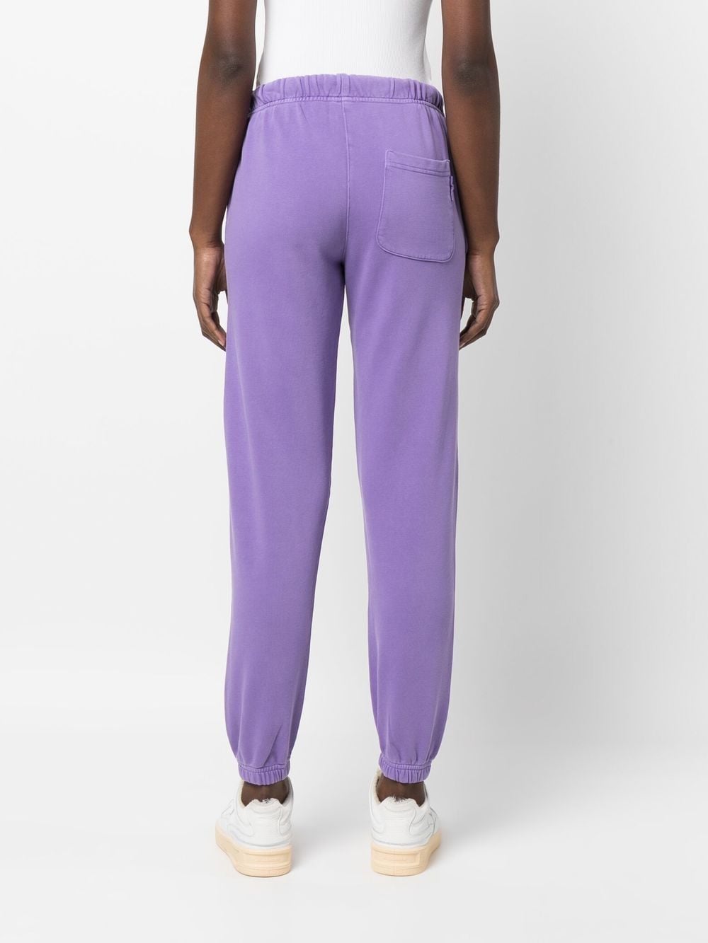Shop Autry Drawstring-waist Cotton Track Pants In Violett