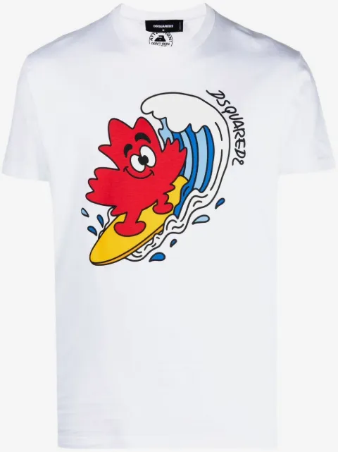 DSQUARED2 playera con logo estampado