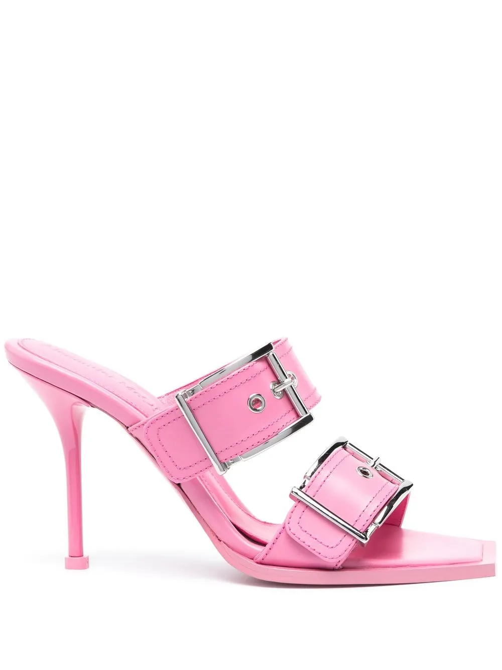 

Alexander McQueen 105mm buckle-detail sandals - Pink