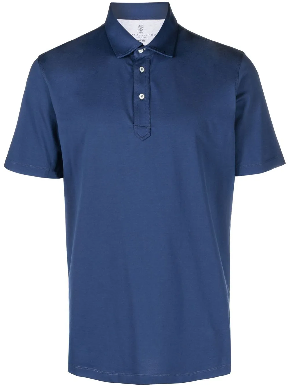 

Brunello Cucinelli short-sleeve cotton polo shirt - Blue