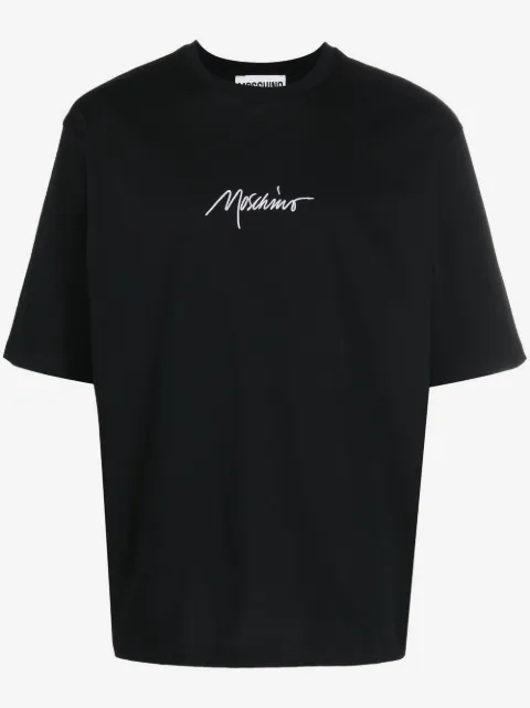 Moschino embroidered-logo organic cotton T-shirt