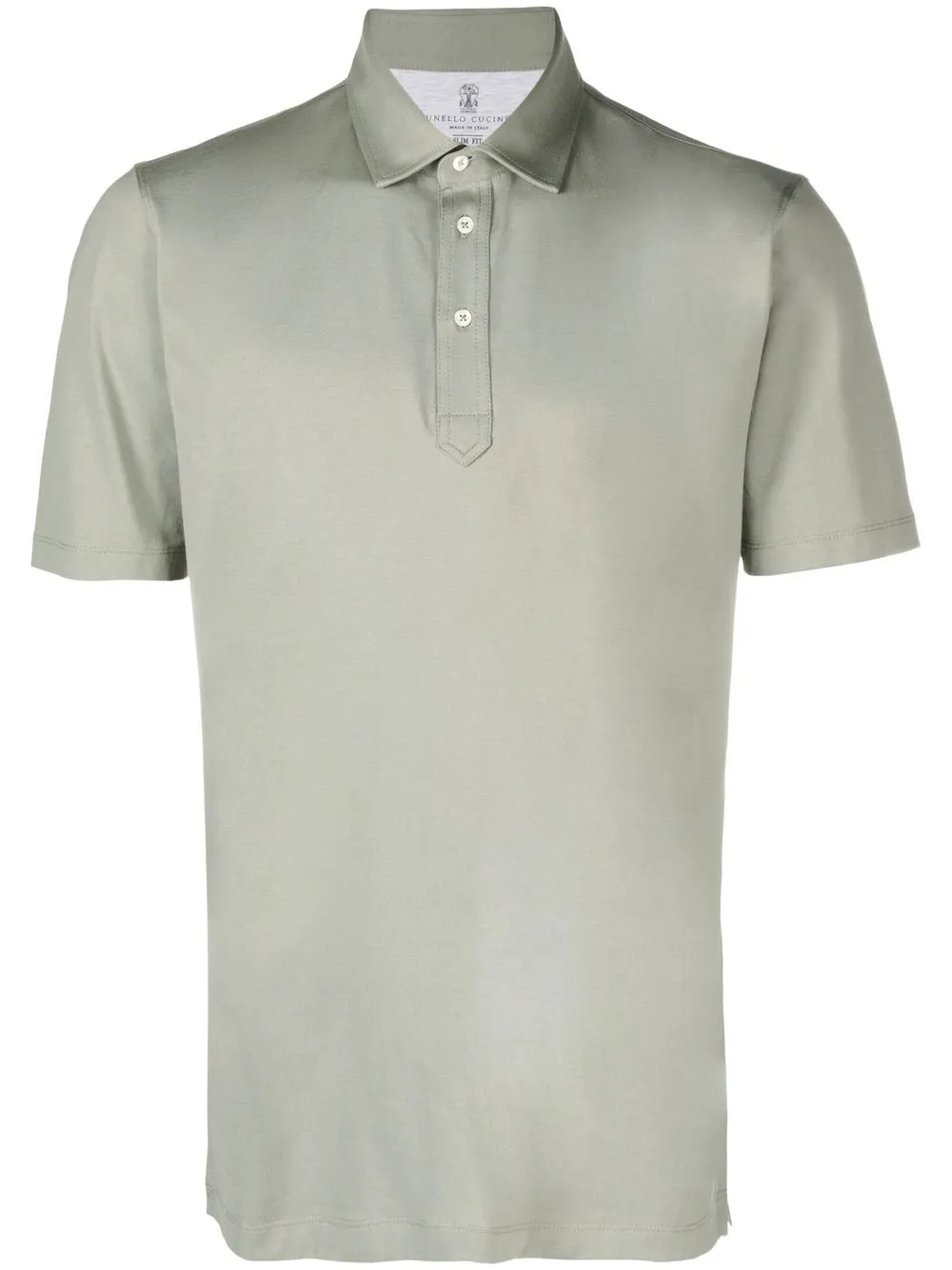 

Brunello Cucinelli short-sleeve cotton polo shirt - Green