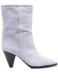ISABEL MARANT 75mm Rouxa suede boots - Purple